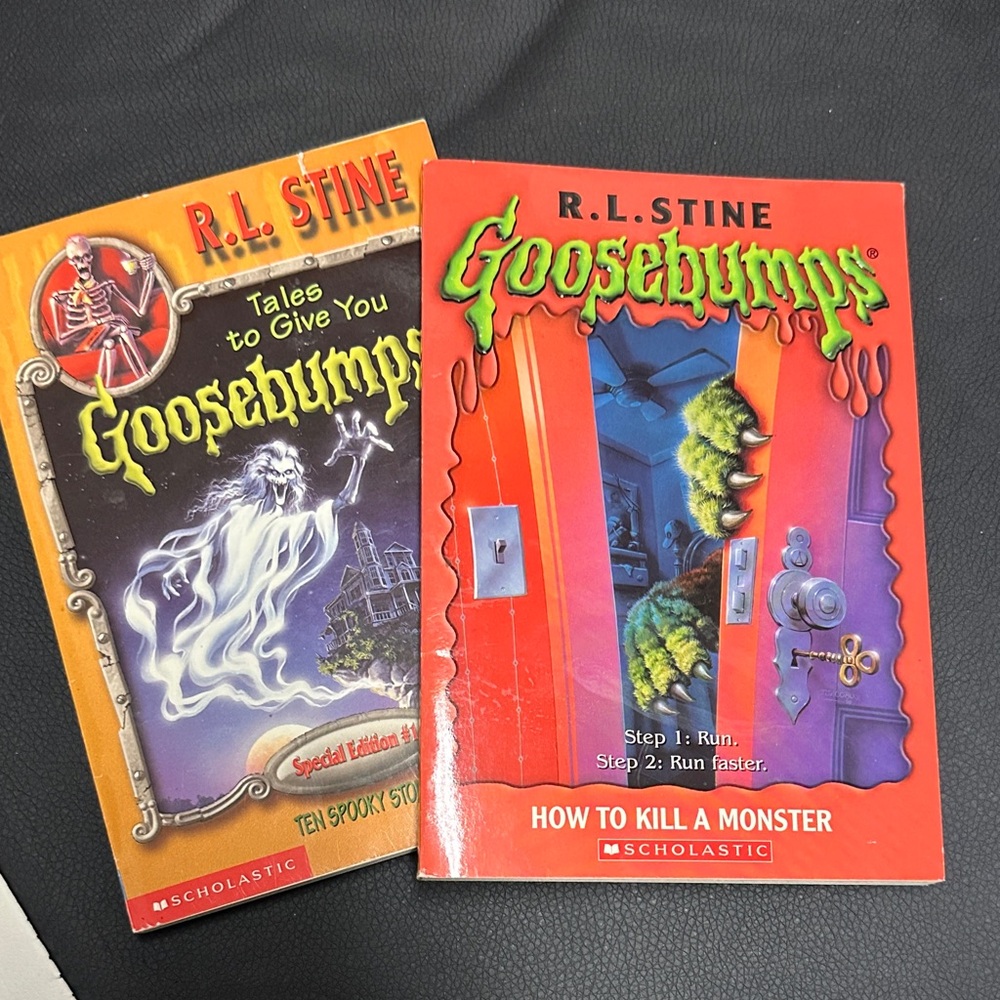 Scholastic Goosebumps Books - Orange and Red Covers